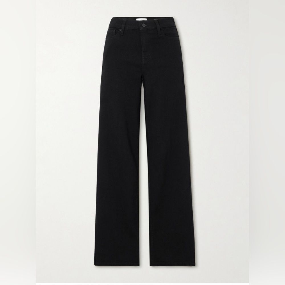 NWT FRAME Le Slim Palazzo in Black - Picture 5 of 16